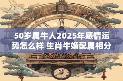 50岁属牛人2025年感情运势怎么样 生肖牛婚配属相分析
