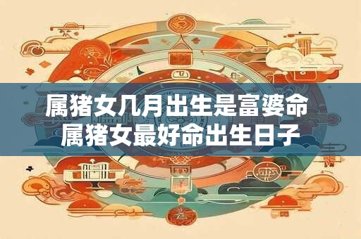 属猪女几月出生是富婆命 属猪女最好命出生日子