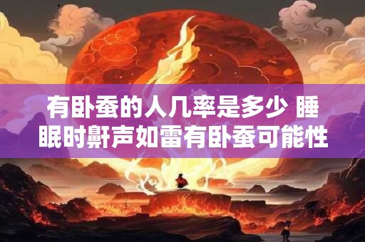 有卧蚕的人几率是多少 睡眠时鼾声如雷有卧蚕可能性多大