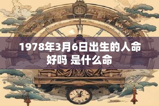 1978年3月6日出生的人命好吗 是什么命