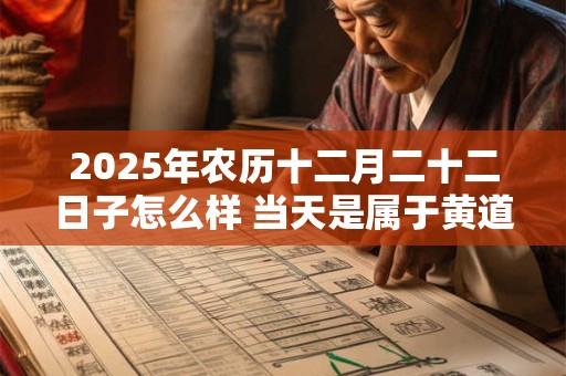 2025年农历十二月二十二日子怎么样 当天是属于黄道吉日吗