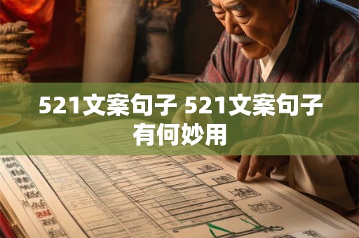521文案句子 521文案句子有何妙用