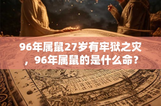 96年属鼠27岁有牢狱之灾，96年属鼠的是什么命？