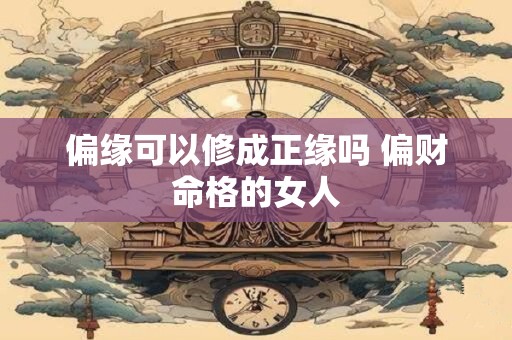 偏缘可以修成正缘吗 偏财命格的女人 偏缘可以修成正缘吗 偏财命格的女人