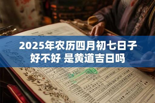 2026年农历四月初七日子好不好 是黄道吉日吗
