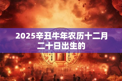 2025辛丑牛年农历十二月二十日出生的