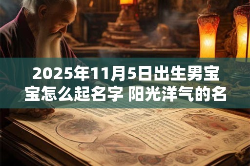 2025年11月5日出生男宝宝怎么起名字 阳光洋气的名字大全
