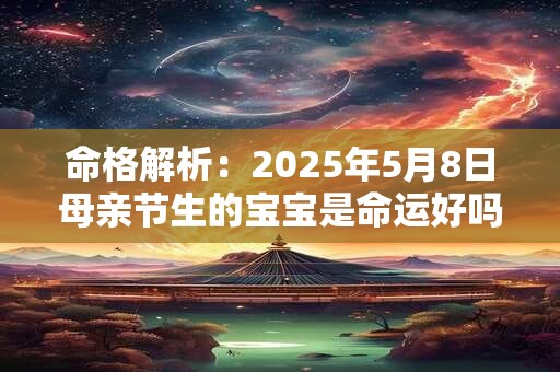 命格解析：2025年5月8日母亲节生的宝宝是命运好吗
