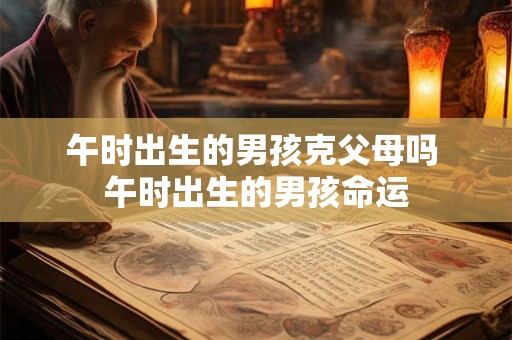 午时出生的男孩克父母吗 午时出生的男孩命运