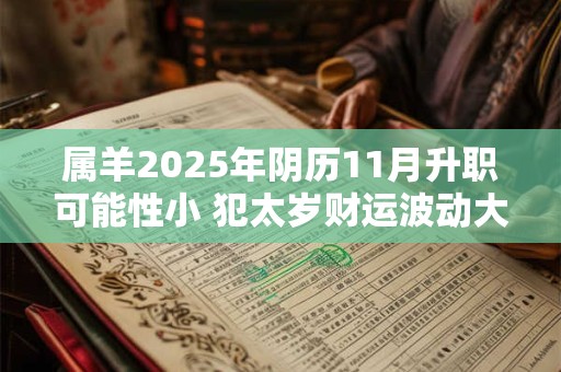 属羊2025年阴历11月升职可能性小 犯太岁财运波动大