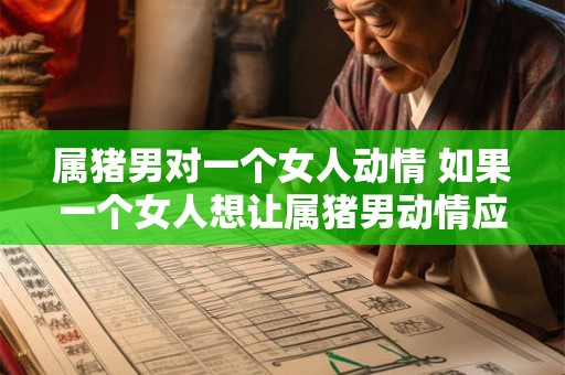 属猪男对一个女人动情 如果一个女人想让属猪男动情应该怎样做