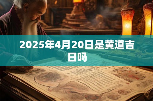2025年4月20日是黄道吉日吗