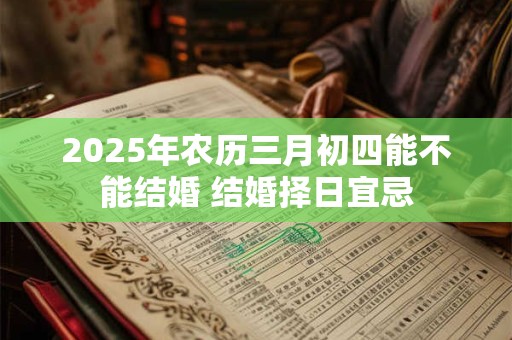 2025年农历三月初四能不能结婚 结婚择日宜忌