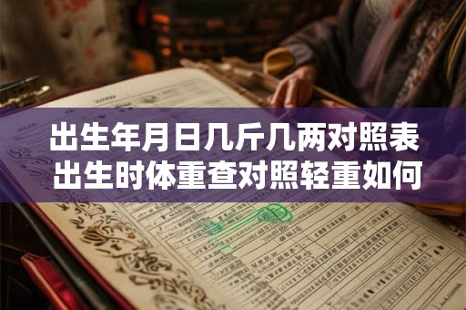 出生年月日几斤几两对照表 出生时体重查对照轻重如何判断