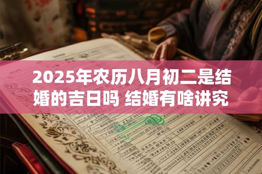 2025年农历八月初二是结婚的吉日吗 结婚有啥讲究