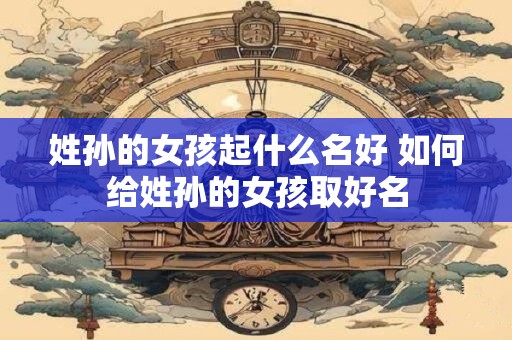 姓孙的女孩起什么名好 如何给姓孙的女孩取好名