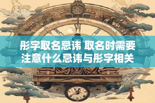 彤字取名忌讳 取名时需要注意什么忌讳与彤字相关