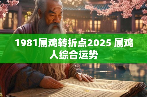 1981属鸡转折点2025 属鸡人综合运势