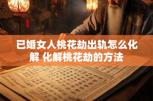 已婚女人桃花劫出轨怎么化解 化解桃花劫的方法