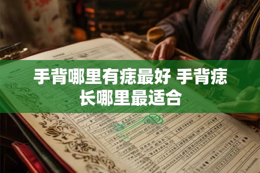 手背哪里有痣最好 手背痣长哪里最适合