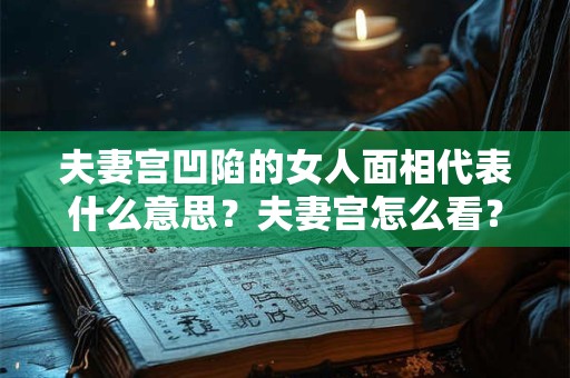 夫妻宫凹陷的女人面相代表什么意思？夫妻宫怎么看？