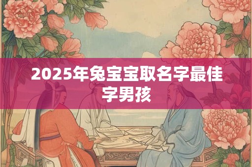 2026年兔宝宝取名字最佳字男孩
