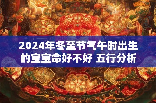 2024年冬至节气午时出生的宝宝命好不好 五行分析