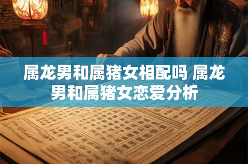 属龙男和属猪女相配吗 属龙男和属猪女恋爱分析