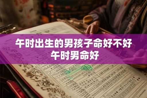 午时出生的男孩子命好不好 午时男命好