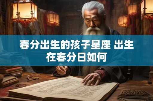 春分出生的孩子星座 出生在春分日如何
