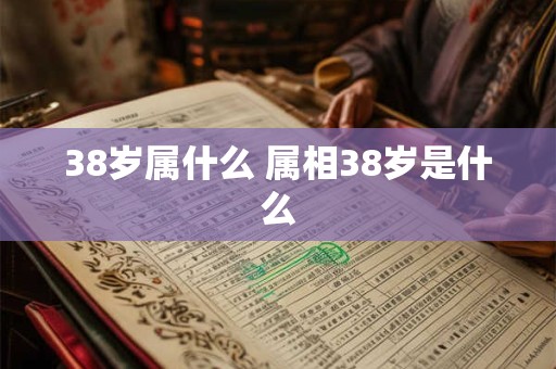 38岁属什么 属相38岁是什么