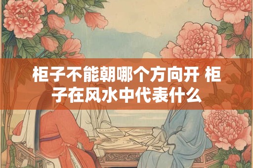 柜子不能朝哪个方向开 柜子在风水中代表什么