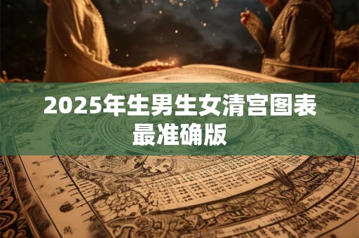 2025年生男生女清宫图表最准确版