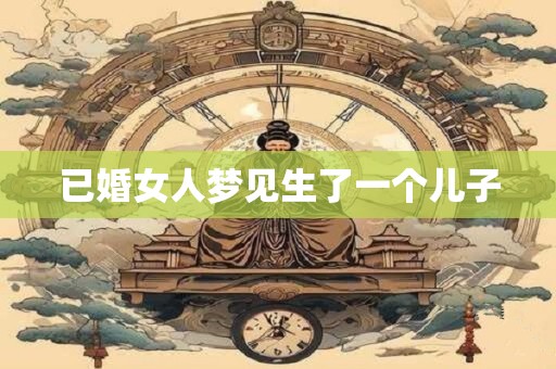 已婚女人梦见生了一个儿子
