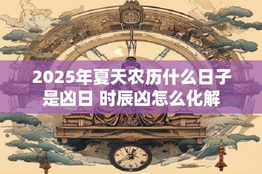 2025年夏天农历什么日子是凶日 时辰凶怎么化解