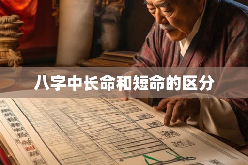 八字中长命和短命的区分