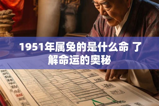 1951年属兔的是什么命 了解命运的奥秘