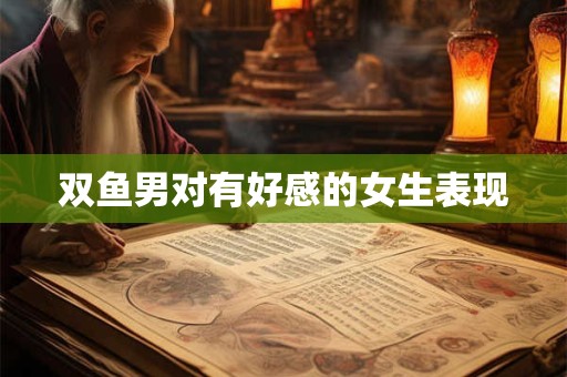 双鱼男对有好感的女生表现