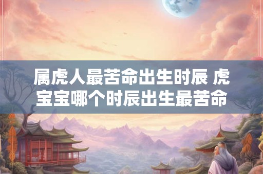 属虎人最苦命出生时辰 虎宝宝哪个时辰出生最苦命