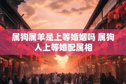 属狗属羊是上等婚姻吗 属狗人上等婚配属相