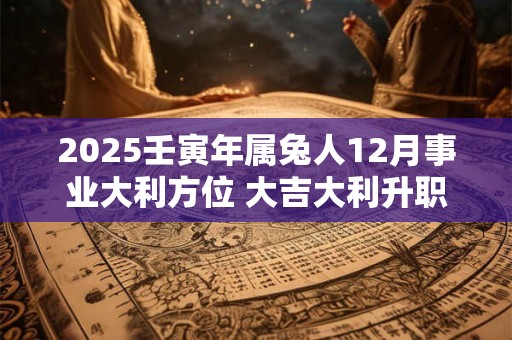2025壬寅年属兔人12月事业大利方位 大吉大利升职顺利
