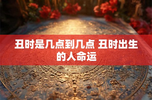 丑时是几点到几点 丑时出生的人命运