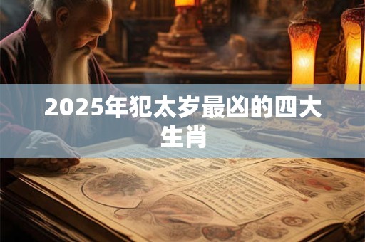 2025年犯太岁最凶的四大生肖