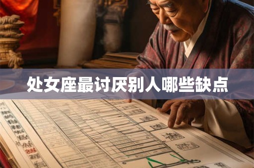 处女座最讨厌别人哪些缺点