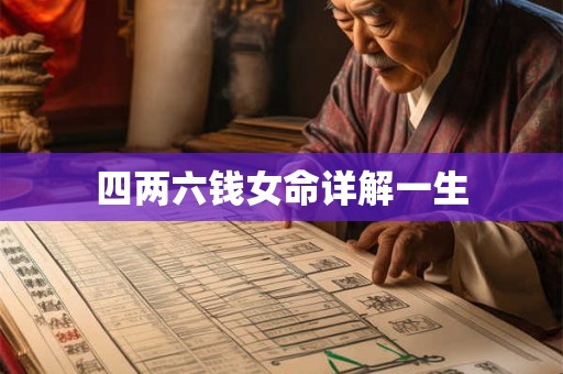 四两六钱女命详解一生 四两六钱女命详解一生