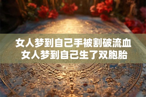 女人梦到自己手被割破流血 女人梦到自己生了双胞胎女儿