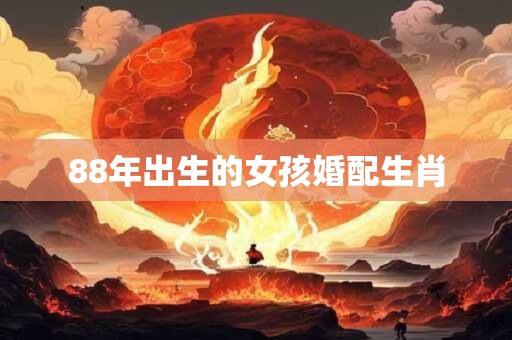 88年出生的女孩婚配生肖