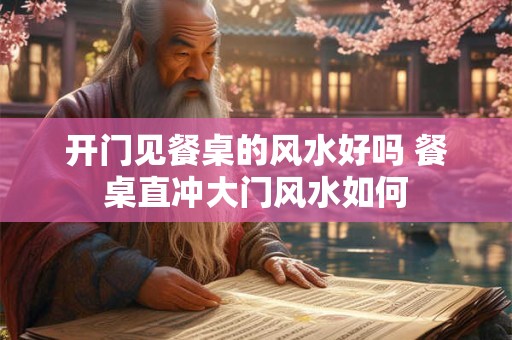 开门见餐桌的风水好吗 餐桌直冲大门风水如何