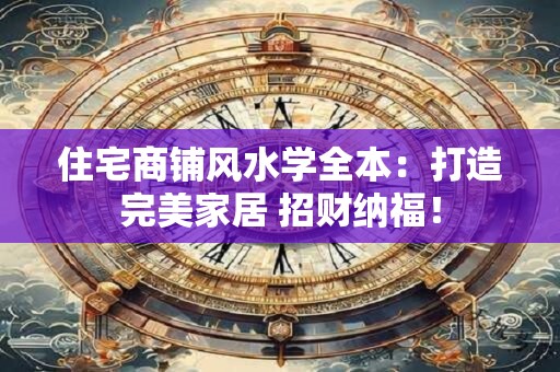 住宅商铺风水学全本：打造完美家居 招财纳福！
