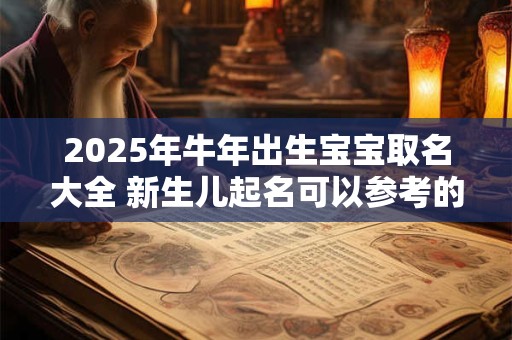 2025年牛年出生宝宝取名大全 新生儿起名可以参考的方法